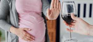Pregnant woman turned down a glass of wine