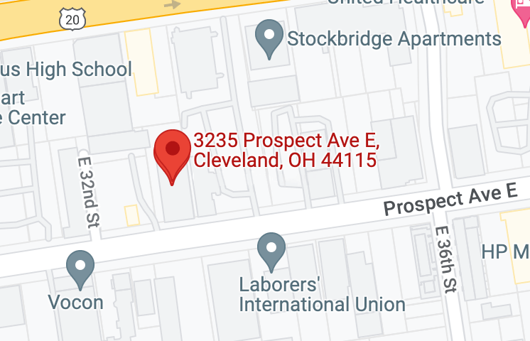 Map of Cleveland area