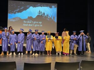 Students in Cap and Gown