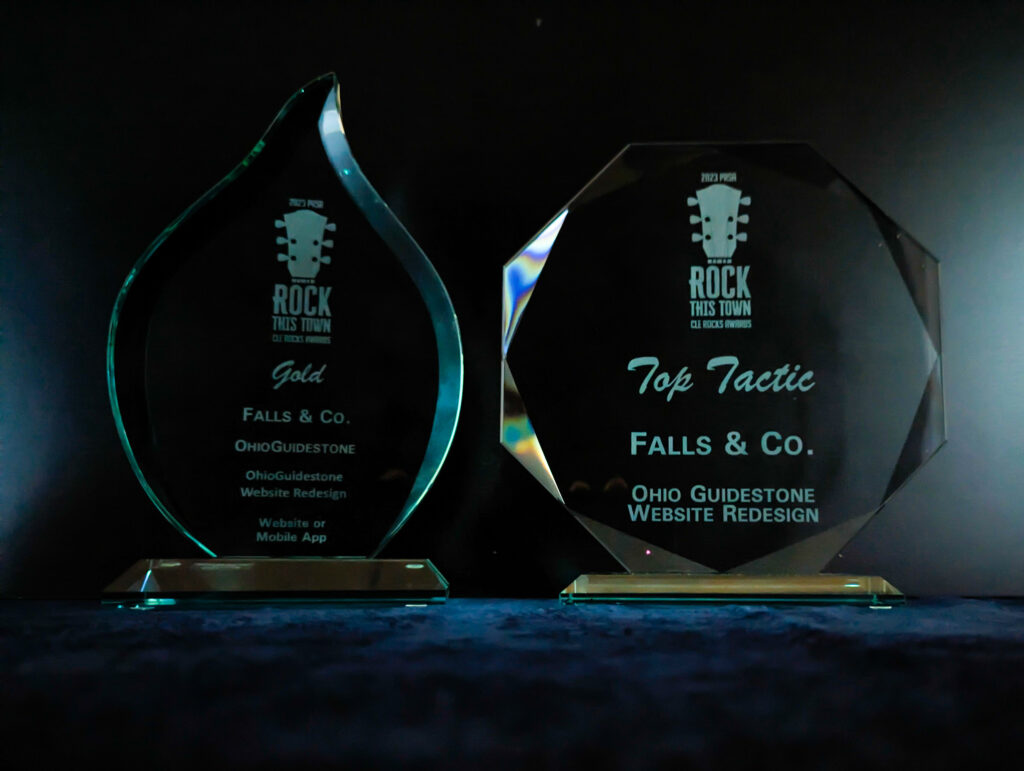 two glass awards