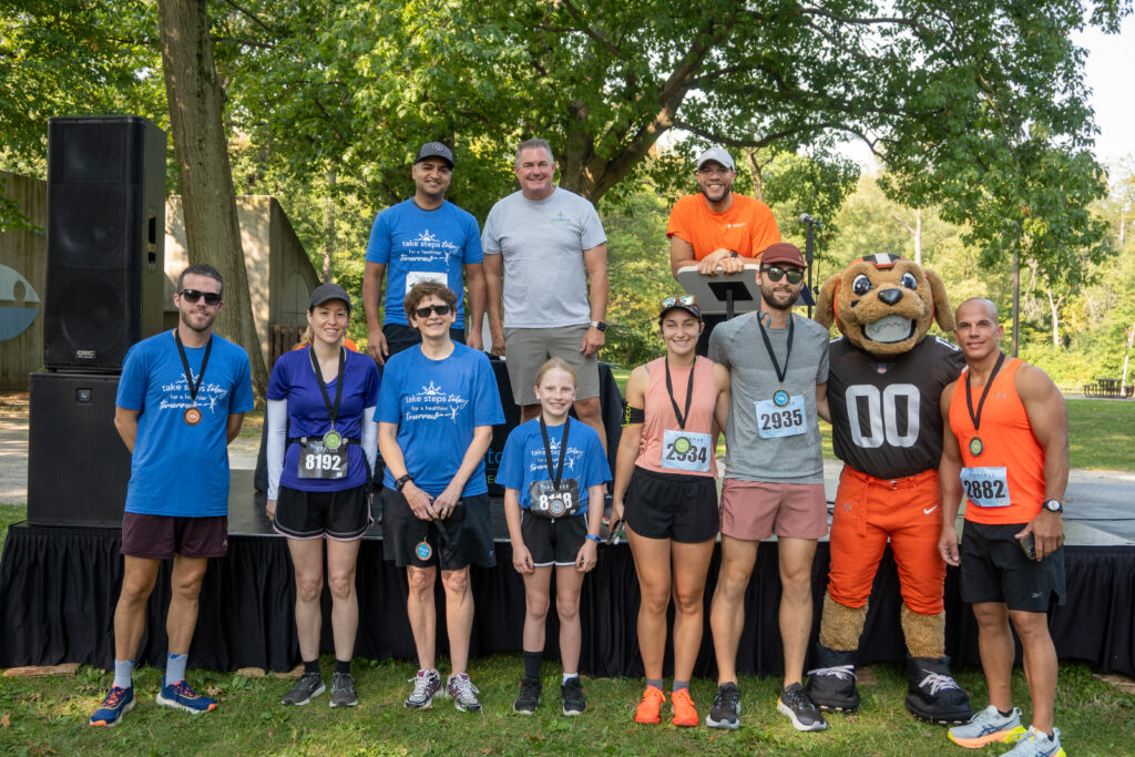 Winning Runners with "Chomps" and OhioGuidestone leaders.