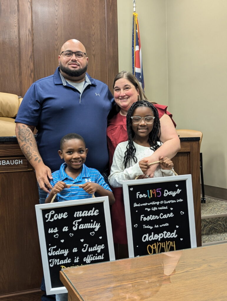 The Deringer Family sharing their adoption story