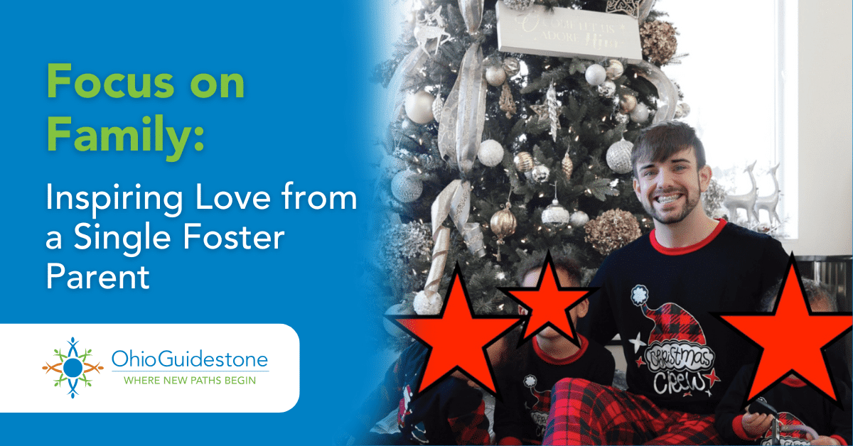 Single foster parent Luke with his foster children